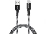 Sandberg Survivor USB-C-USB-A-kaabel 1M, 1 m, USB A, USB C, USB 2.0, must, hall
