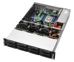 Server barebone ASRock 2U12L2S-SIENA (2U)&mdash;AMD SoC, Socket SP6, 12&times;3,5 tolli + 2&times;2,5 tolli sahtlit, 800 W toiteplokk, DDR5 kuni 96 GB