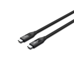 USB4 Gen 2x2 USB-C-kaabel Unitek C14100BK-0.8M &mdash; 0,8 m, USB-C to USB-C, 40 Gbit/s, must
