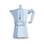 Bialetti MOKA EXCLUSIVE 6TZ Hele-sinine Pliidil Kasutatav Espressokann (9062)