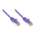 GoodConnections Alcasa RJ45 &uuml;henduskaabel, Cat5e, UTP, 0.15m, kullatud, violetne