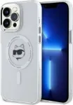 Karl Lagerfeld KLHMP14XHLSCHH iPhone 14 Pro Max 6,7 inch Valge k&otilde;va kate IML Metal Choupette Head MagSafe