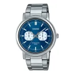 CASIO MTP-E335D-2E1VD meeste analoogkvarts-kell, sinine sihverplaat, roostevabast terasest k&auml;ev&otilde;ru, 47.6mm