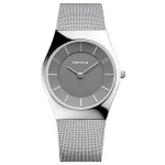 BERING meeste klassikaline kvartskell 11936-309 36mm sinine sihverplaat h&otilde;bedane Milanese mesh-rihm