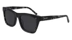 DKNY naiste ruudukujulised p&auml;ikeseprillid DK529S-001 - must raam, hallid l&auml;&auml;tsed, 53 mm