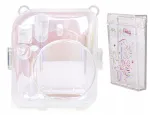LOVEINSTANT 2-in-1 Set Case Cover Pouch for Fuji Instax Mini 12 Photo Storage Box Transparent Shimmer