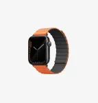 UNIQ Revix Reversiivne Magnetiline Rihm Apple Watch Series 1/2/3/4/5/6/7/8/9/SE/SE2/SE3/Ultra/Ultra 2/Ultra 3 42/44/45/49mm - Hall/Oranž
