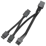 EK Water Blocks EK-Loop OmniLink D-RGB 3-suunaline signaalijagaja kaabel, 10 cm, must