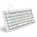 Sharkoon SGK25 75% QWERTZ USB juhtmega RGB LED klaviatuur, valge
