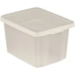 CURVER Essentials 26L l&auml;bipaistev hoiukarp kaanega, virnastatav ja pesastatav, 44x34x27 cm