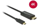 Videokaabliadapter DeLOCK 85259 USB USB-C HDMI-le 2m Must