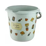 keeeper Deco &auml;mber 10L Ilvie Garden, &uuml;mmargune, &Oslash;30 x 28 cm, pehme roheline tr&uuml;kiga, plastik, metallist sang