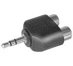 EXERTIS CONNECT 3,5 mm stereo pistik 2x RCA phono adapter (720140)