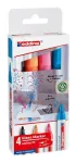 edding 95 klaasitahvli marker, erinevad v&auml;rvid, 1-5 mm, 4 tk (4-95-4-2)