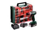 Metabo BS 18 Quick Set 602217710 akutoitel puur-kruvikeeraja 18 V 2,0 Ah Li-Ion harjata, 2 akuga, laadija ja kohver
