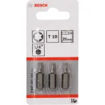 Boschi otsakurbits ekstra k&otilde;va, 3 tk, Torx, T10, teras, T10, 25 mm
