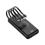 MRDISC PB-LEOsmart 10000mAh juhtmevaba akupank integreeritud kaablitega, PD22.5W kiirlaadimine, 15W juhtmevaba v&auml;ljund, must