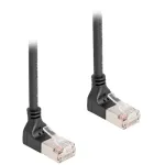V&otilde;rgukaabel DeLOCK RJ45 Cat.6A S/FTP &otilde;huke 90&deg; &uuml;lespoole 1m must