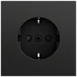 Gira System 70 SCHUKO pistikupesa SP, must, 445374