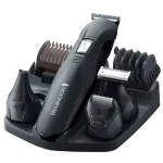Remington PG6030 Edge hooldusvahendite komplekt, titaankattega terad, 7 pikkuse seadistust, aku, habemele/peale/ninale/k&otilde;rvadele, must