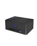 ICY BOX IB-1233CL-CR 2-kohaline 2,5/3,5-tollise SSD/HDD dokkimis- ja kloonimisjaam, CF/SD-kaardilugeja, USB-A jaotur, USB 3.2 Gen 1, must