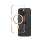 PanzerGlass CARE&trade; by &reg; Urban Combat Case Transparent w. Peachy MagSafe iPhone 16 Pro