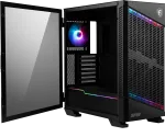 MSI MPG VELOX 100P AIRFLOW Mid Tower m&auml;nguri arvutikorpus 'Must, 3x 120mm ventilaator + 1x 120mm ARGB ventilaator, ARGB valgusriba, USB USB-C, 1x karastatud klaas, Center, E-ATX, ATX, mATX, mini-ITX'