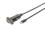 DIGITUS USB Type C 2.0 jadaadapter, DSUB 9M 1m kaabel