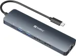 Sandberg USB-C 8K Display Dock USB 3.2 Gen 1 USB-C 100W toiteedastus