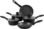 Viieosaline Russell Hobbs pannikomplekt Metallic Marble RH02814EU7 &mdash; mittenakkuva kattega, erinevad suurused