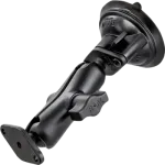 RAM Mounts Twist-Lock Low Profile Suction Cup Double Ball Mount Must RAP-B-166-2U