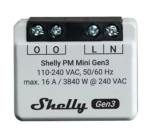 Nutikas l&uuml;liti Shelly PM Mini Gen3 juhtmevaba 110-240V 1.2W
