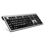 Klaviatuur Logickeyboard LKB-LPRNTWB-AJPU kontor USB prantsuse must h&otilde;bedane