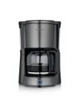 Severin KA 9340 tilkkohvimasin, 1,25 l klaaskann, 10 tassi, 1000 W, tume inox