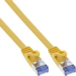 InLine lame patch-kaabel, U/FTP, Cat.6A, kollane, 1m