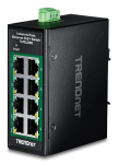 Haldamatu Fast Ethernet PoE-l&uuml;liti TRENDnet TI-PELC80 &mdash; 8x 10/100 Mbps RJ-45, IEEE 802.3af/at, 48&ndash;56 V DC, seinakinnitus