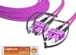 Lightwin kvaliteetne dupleks LWL paigalduskaabel, MM OM4, SC - SC LWL paigalduskaabel (LDP-50 SC-SC 5.0 OM4)