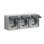 Schuko-pistikupesa GIRA 4789 30, 16 A, 250 V, hall plastkorpus