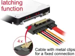 SATA kaabel DeLOCK 85228 0,3 m SATA 7-kontaktiline SATA 22-kontaktiline Must