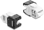 DELOCK Keystone-moodul RJ45 pesa LSA-le Cat.6A 45&deg; nurga all varjestamata 180&deg;