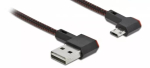 USB-kaabel DeLOCK EASY-USB 2.0 Type-A kuni Micro-B isane 1m must