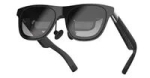 XREAL One Pro-L AR-prillid (suurus L), Micro OLED 0,55 tolli 1920 x 1080, X1 kiip, 87 g, must