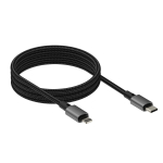 Vision TC 1MLTGMAG/BL magnetiline Lightning kaabel, 1 m, must