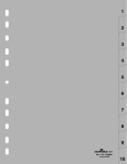 Numbriline vaheleht Durable 6511-10