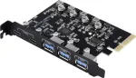 Renkforce RF-6613196 3+2 pordiga USB 3.2 Gen 2 kontrollerkaart USB-C&reg; (USB 3.2 Gen 2) (RF-6613196)