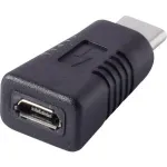 USB 2.0 adapter Renkforce 29212C85 &mdash; 1x USB-C to USB-A / 1x Micro-B port