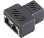 Juhtmepistik S/CONN 08-01040 2 x RJ-45 Must