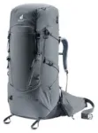 Seljakott DEUTER Aircontact Core 65+10 SL &mdash; 65+10 L, SL istuvus, grafiit-must