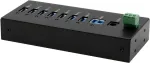 USB-jaotur Exsys EX-11247HMS 7-pordiline DIN-liistule 15 kV ESD-kaitsega