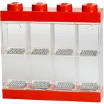 Room Copenhagen LEGO Minifiguuri Vitriin 8 Punane L&auml;bipaistev